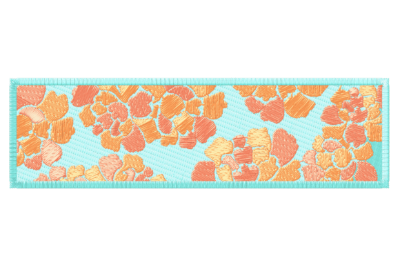 A Floral Banner Embroidery Design That Radiates Handmade Charm