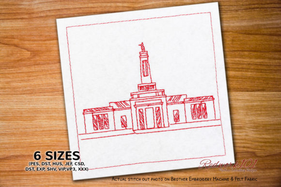 An Embroidered Patch Review: Indianapolis Indiana Temple Design