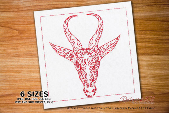 Antelope Mandala: A Seasonal Embroidery Gem
