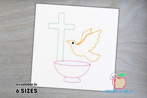 Baptism Sacrament Symbols Embroidery Design Review