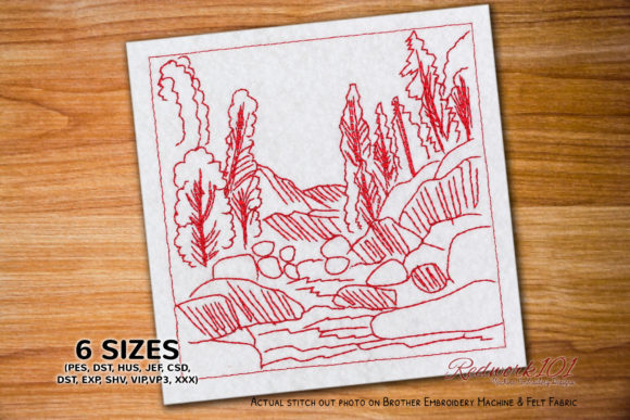 Emerald River Mountain: Redwork Sweatshirt Embroidery Review