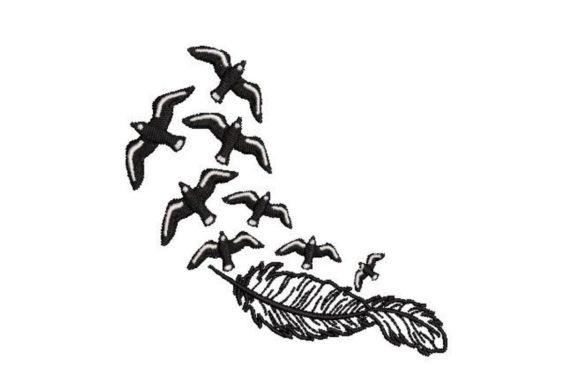 Feather and Birds Embroidery Design Review