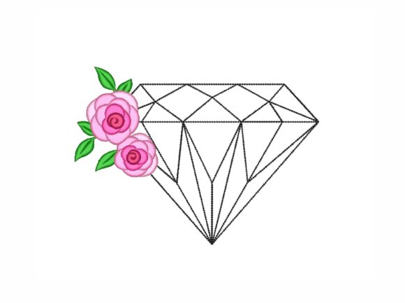 Floral Diamond: A Versatile Embroidery Design for Craft Fair Success