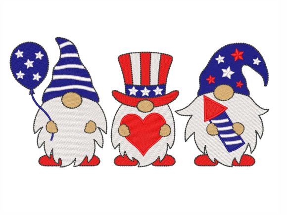 Patriotic Gnomes Embroidery Design Review