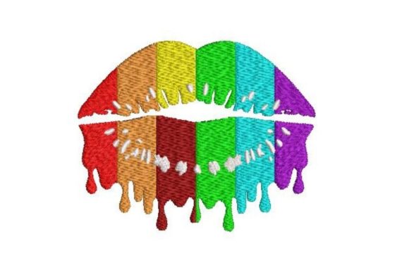 Pride Dripping Lips: An Embroidery Designer's Review