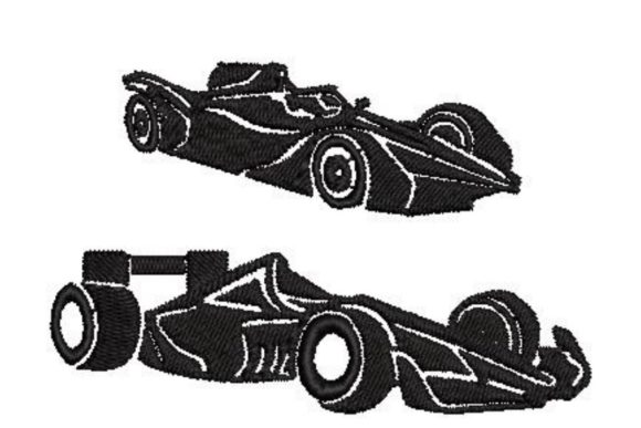 Racing Cars Silhouettes: An Embroidery Designer's Review