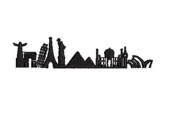 World Landmark Silhouettes: A Boutique Sweatshirt Design Review